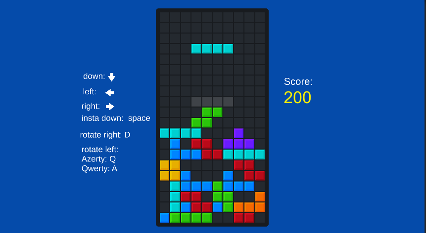 Tetris game